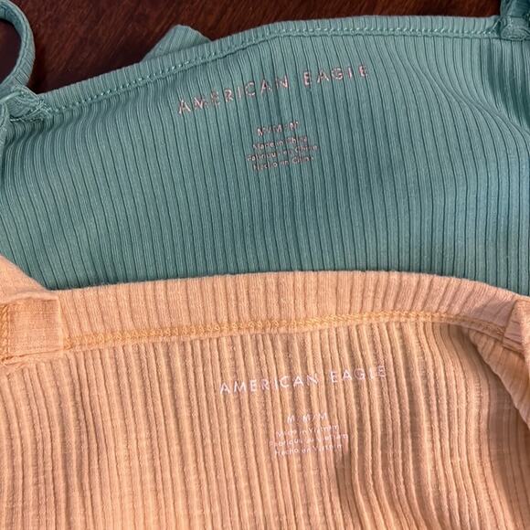 American Eagle Lot 2 Tanks Ribbed Casual Medium - Picture 8 of 8